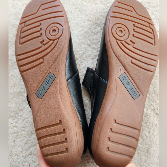 Josef Seibel Fenja 18 black leather mary jane flat comfort shoe 10-10.5 new! - Picture 4 of 9